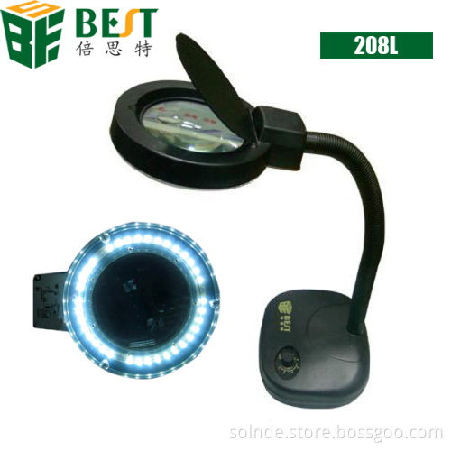 Best-208L 5x 10x table lamp magnifying glass